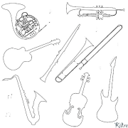 música Páginas Para Colorear Para Imprimir